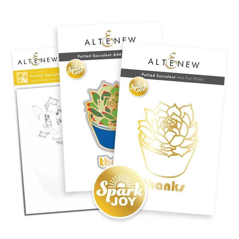 Spark Joy Succulent Crafting Bundle: Die Set + Add-Ons 1