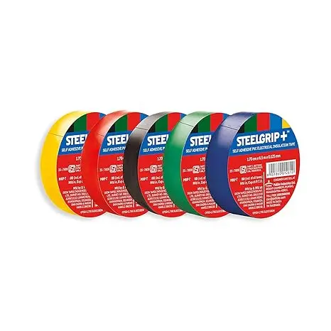 Steelgrip Pvc Electrical Insulation Tape – 6-Meter Self-Adhesive Roll 1
