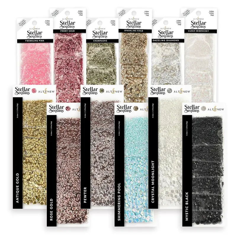 Stellar 12-Color Sequins Assortment 1