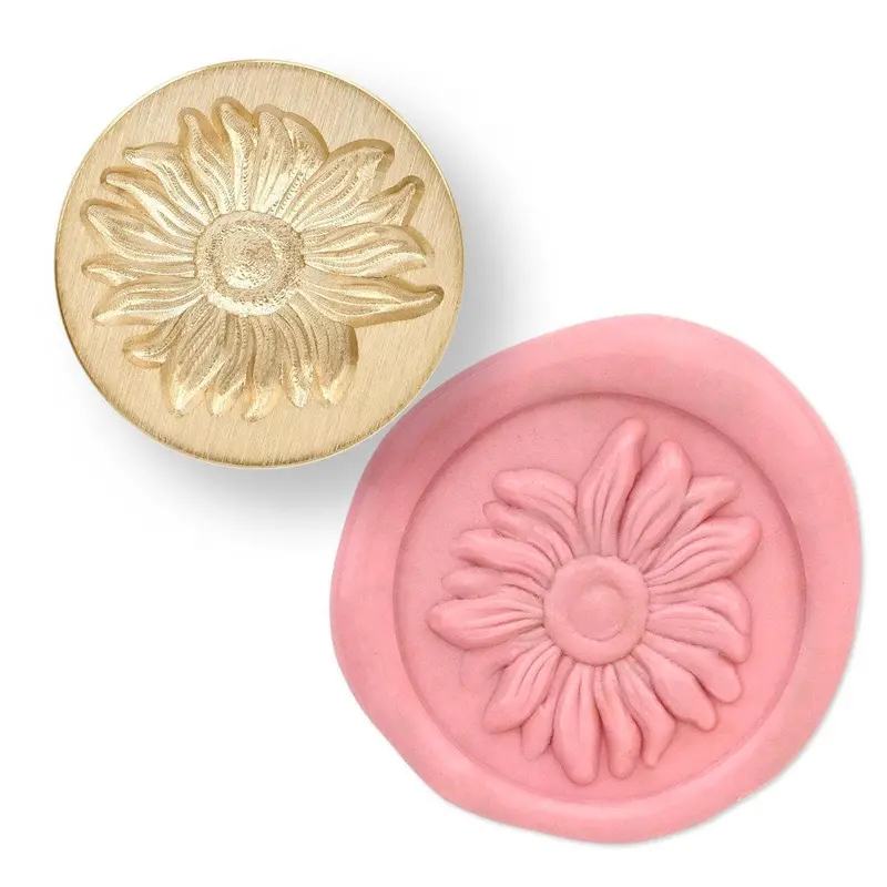 Sunflower-Themed Wax Seal Stamp For Crafters 1