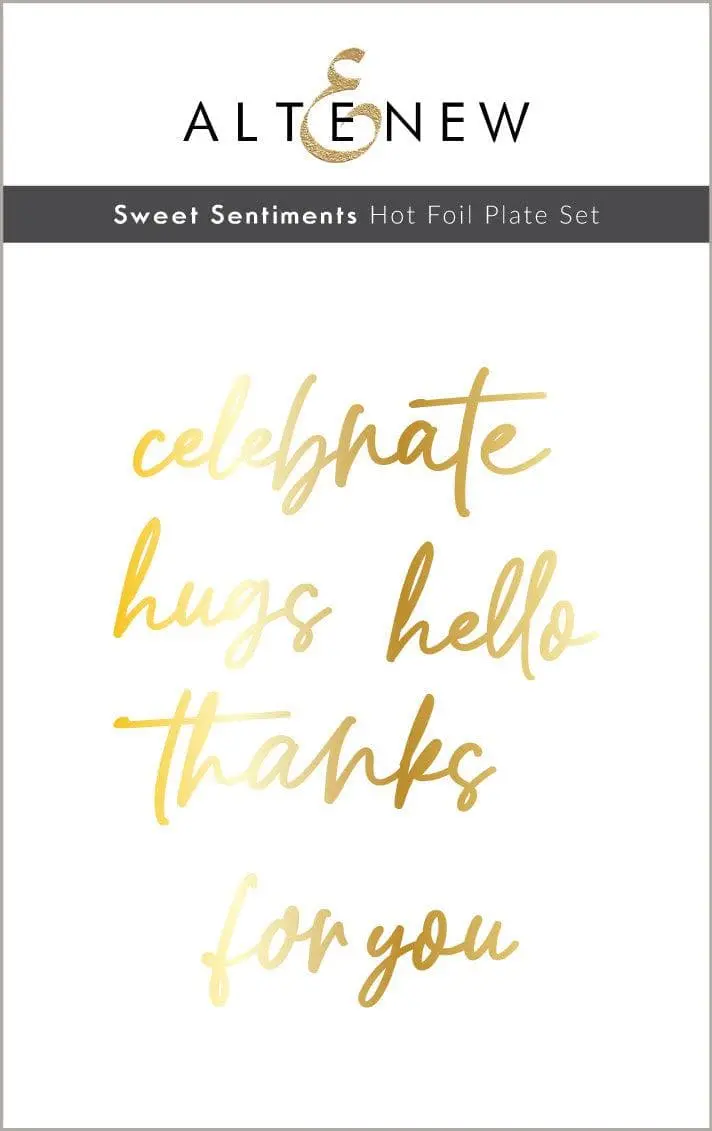 Sweet Sentiments Hot Foil Plate Collection 1