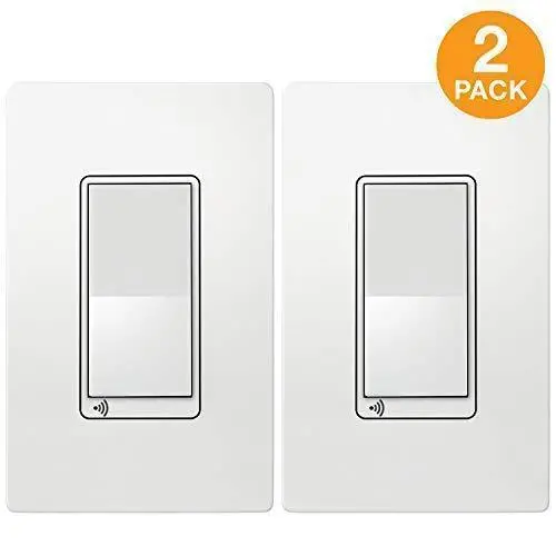 Topgreener Wi-Fi Smart Light Switch – In-Wall, No Hub Needed, Compatible With Alexa & Google Assistant (Tgwf15S, 2-Pack) 1