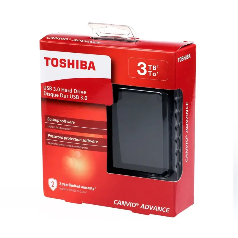 Toshiba Canvio Advance 3Tb Portable External Hard Drive – Usb 3.0, Matte Black Finish (Hdtc930Xk3Ca) 1