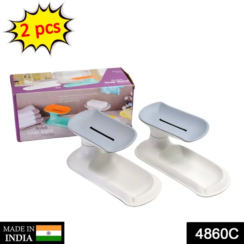 Two-Tier Decorative Soap Dish – Compact Bathroom & Kitchen Storage Holder 1