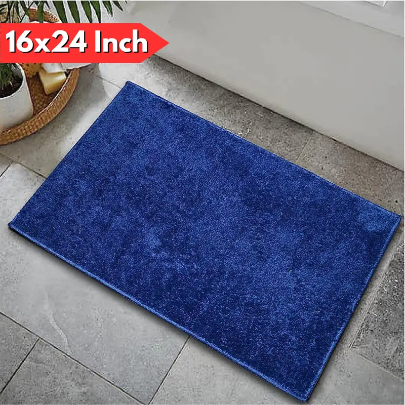 Ultra-Soft Microfiber Bath & Doormat – 16X24 Inch Absorbent, Quick-Dry Floor Mat In Vibrant Multicolor (Hv Series) 1