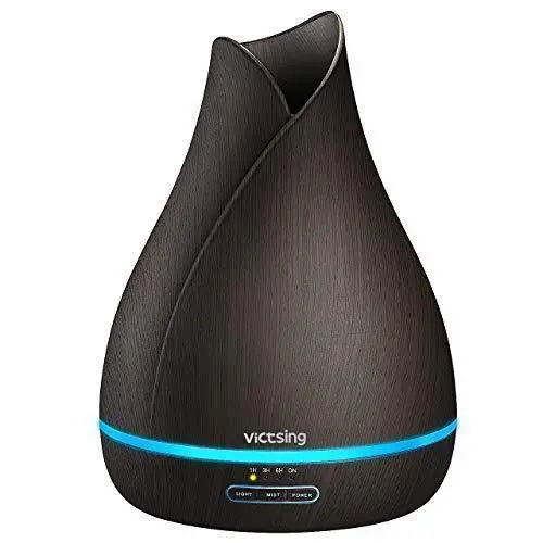 Victsing 500 Ml Quiet Ultrasonic Essential Oil Diffuser – 7–14 Hour Mist Runtime, Auto-Shutoff, Soft 7-Color Led Light 1