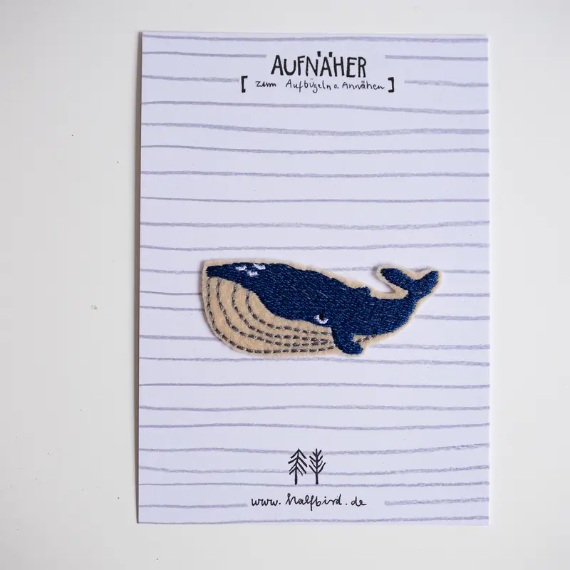 Whale Iron-On Patch 1