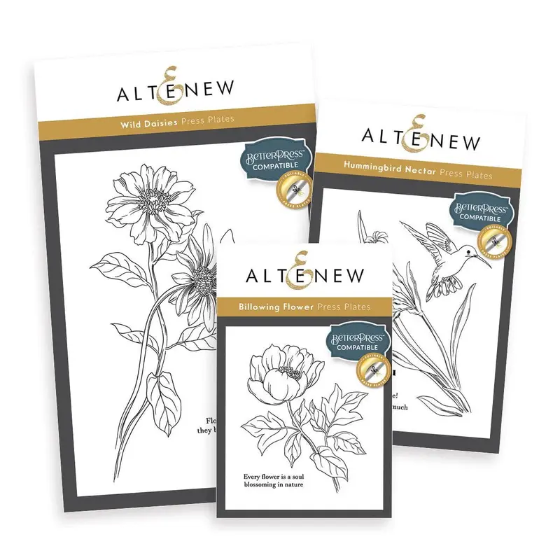 Wildflower Waltz Foil And Press Plate Combo Set 1