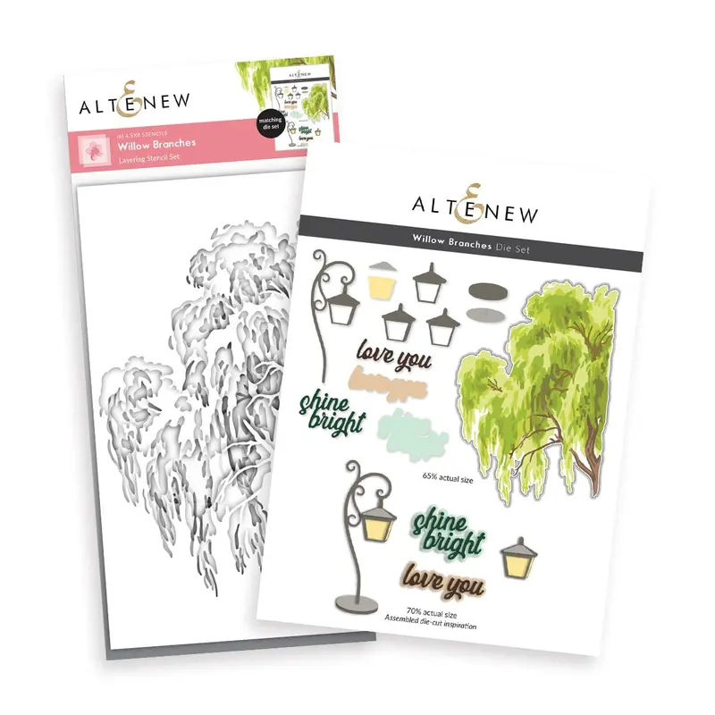 Willow Branches Die Cut Template 1