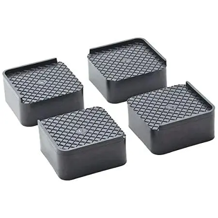 Zamkar Am7269 Heavy-Duty Square Plastic Furniture & Appliance Stands (Set Of 4) 1