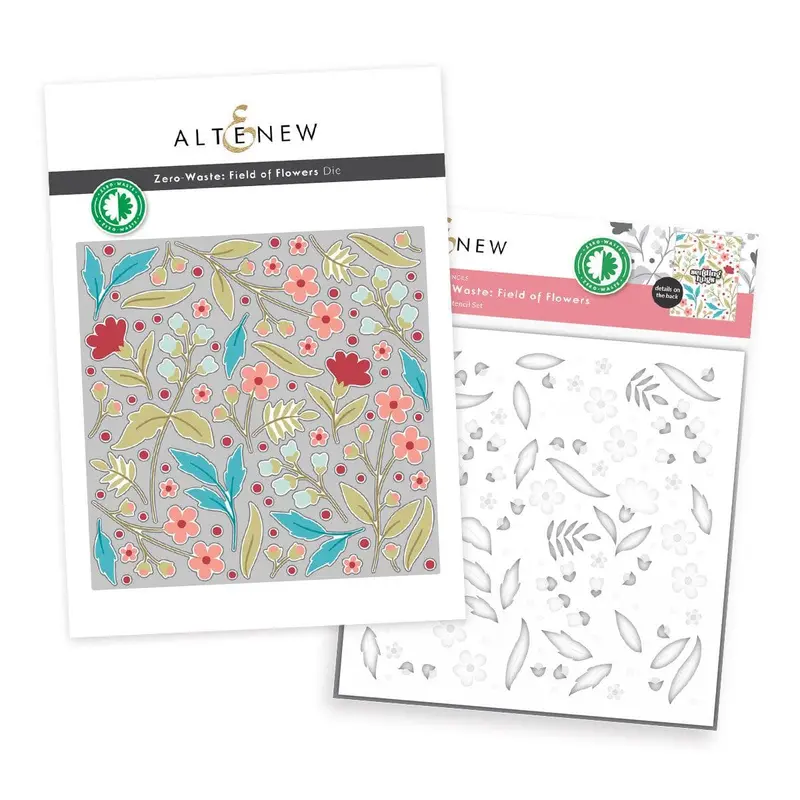 Zero-Waste Field Of Flowers Stamp & Die Set 1