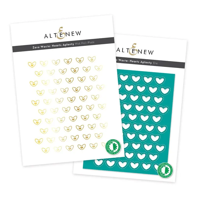 Zero-Waste Hearts Aplenty Die & Stamp Combo 1