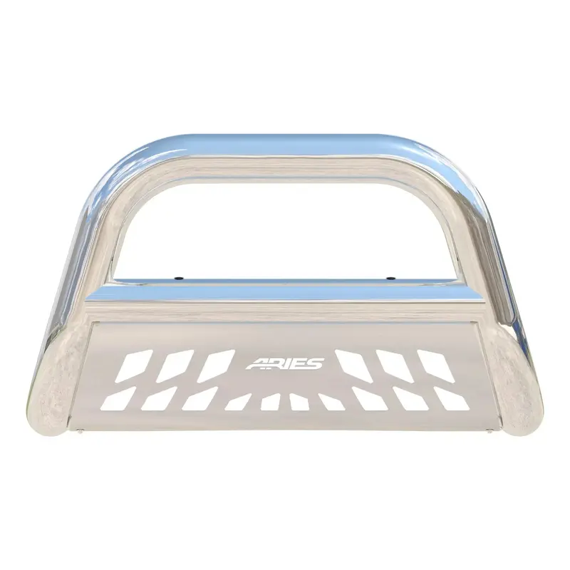 Aries 45-5005 Big Horn Bull Bar – Discontinued Polished Stainless Steel Front Bumper Guard For Dodge/Ram 1500 1