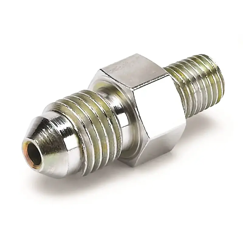 Autometer 3275 -4An Male To 1/16" Npt Male Fuel Rail Adapter For Ford Applications 1