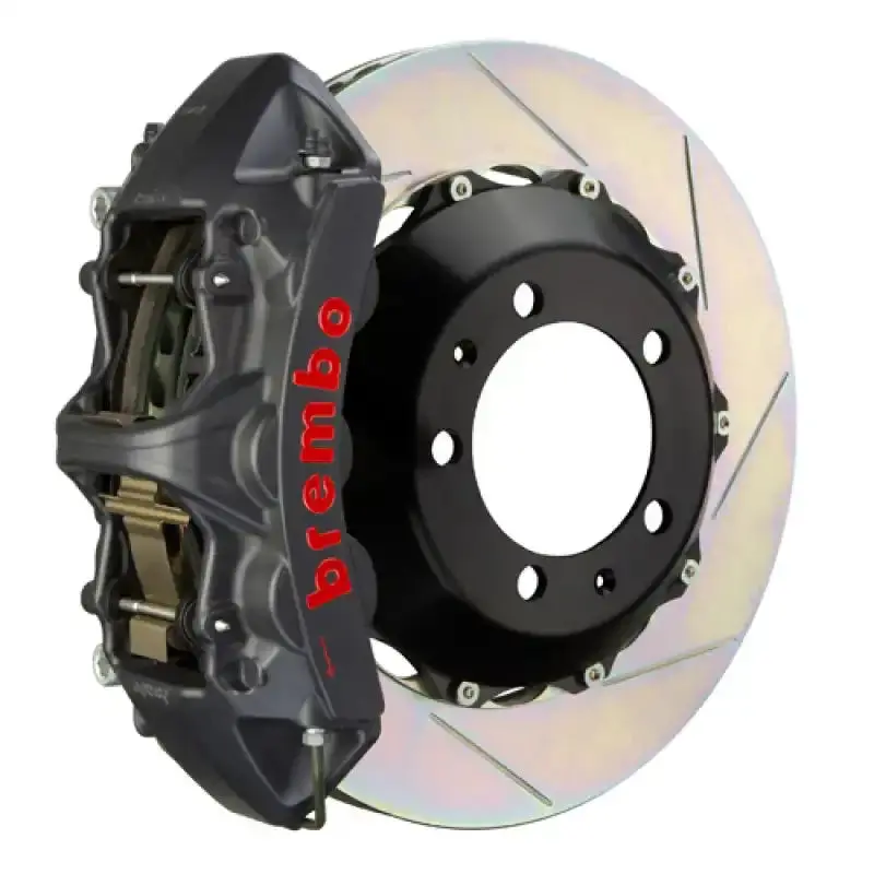 Brembo 6-Piston Big Brake Kit – Front Rotors (355X32Mm, 2-Piece Slotted), Black Coating – For 2005–2008 Dodge Magnum V6 1