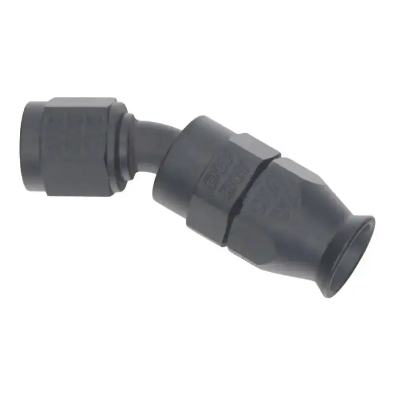Deatschwerks 6 An Matte Black Anodized Ptfe Swivel Hose End – 30-Degree Female Flare 1