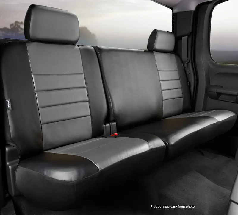 Fia Sl62-26 Gray Leather-Look Rear Seat Cover – Sl60 Series Custom Fit 1
