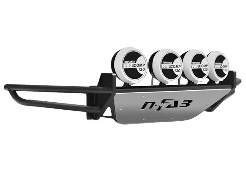 N-Fab G084Rsp Prerunner Front Bumper – Gloss Black Steel Construction 1