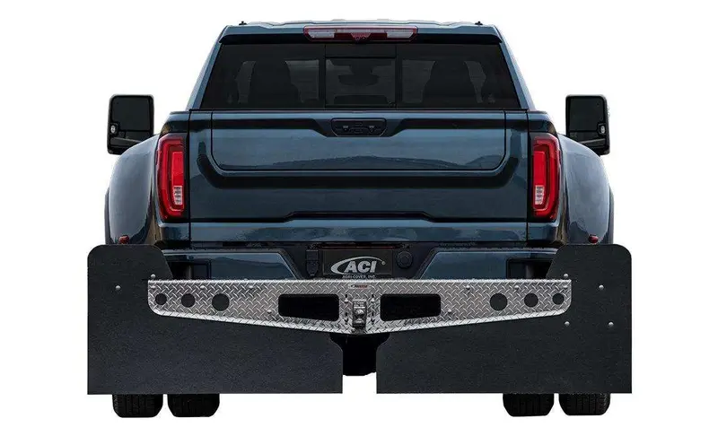 Rockstar 3Xl Hitch-Mounted Mud Flaps With Aluminum Frame & Stabilizer Plate 1