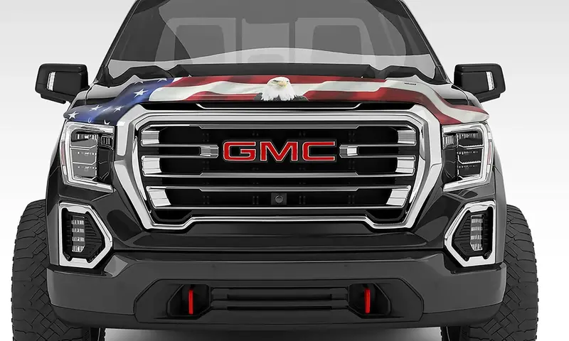 Stampede Vigilante Hood Protector – Premium American Flag Design With Eagle Graphic (Model #2053-30) 1